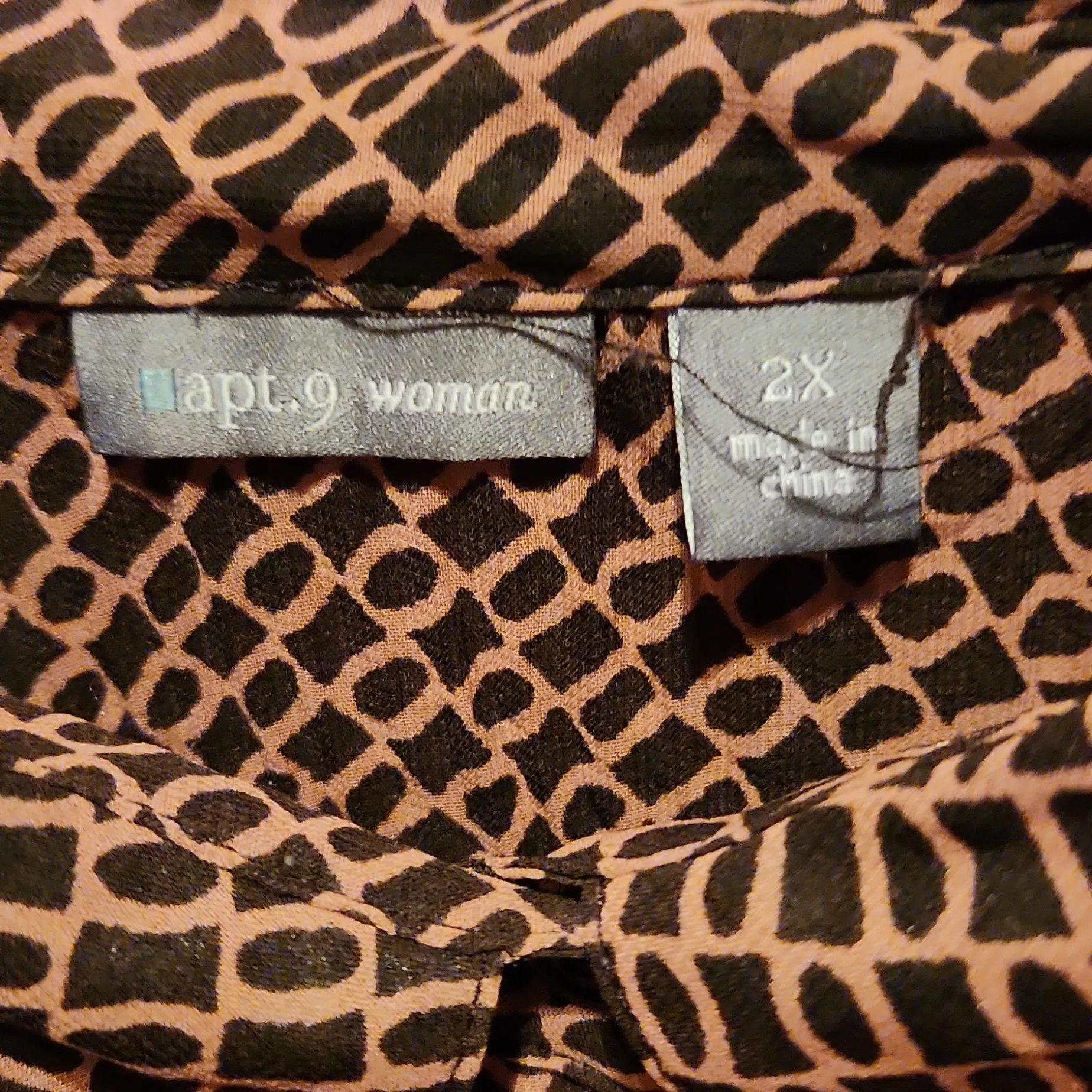 Apt. 9 Geometric Button Down Top - Image 4