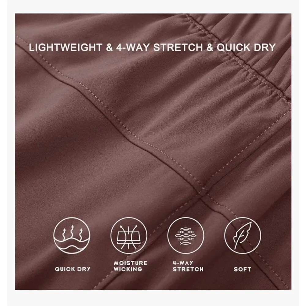 NEW Willit Shorts Hiking athletic Active Running Pockets 2.5" S Purple - Image 4