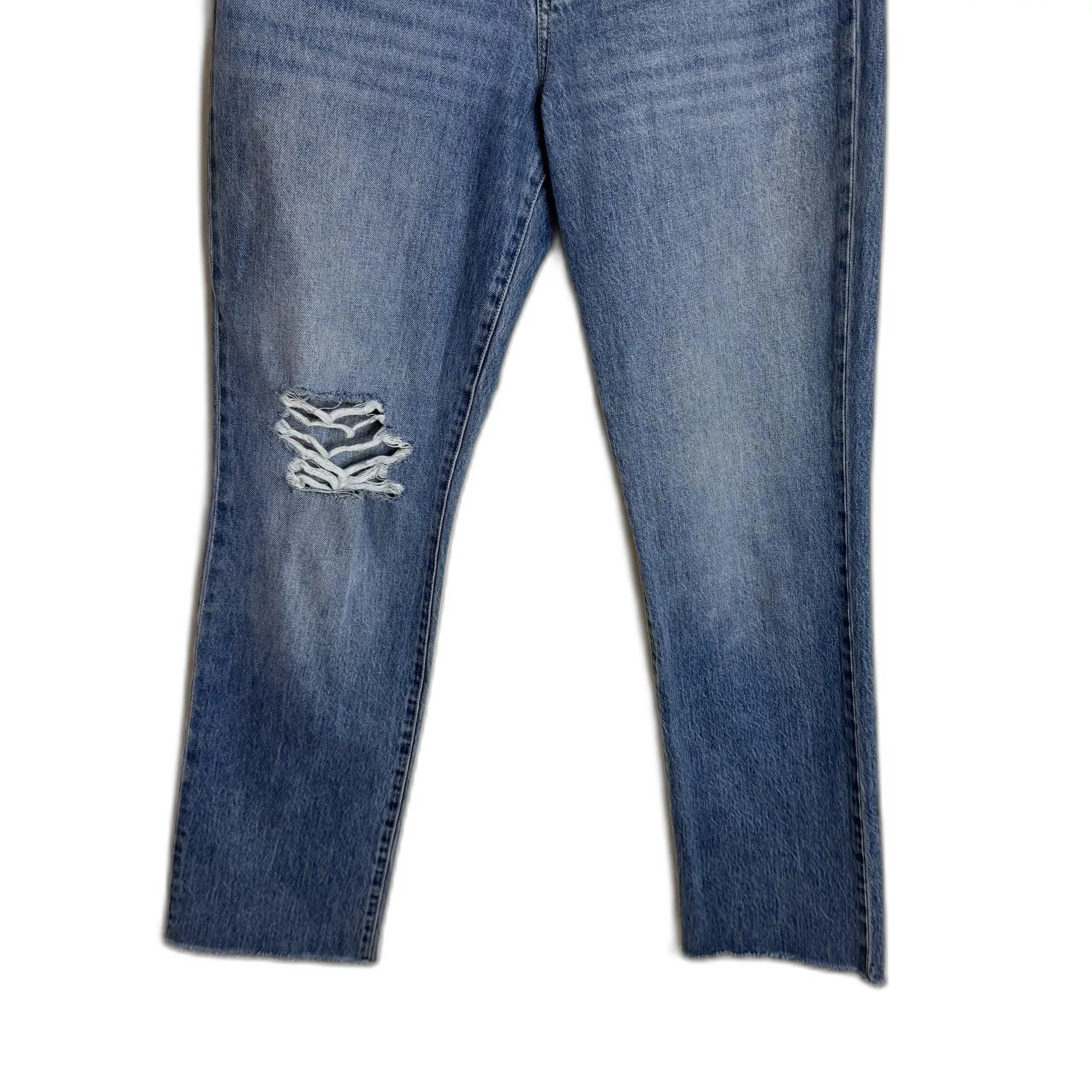 Favorite Daughter Jeans Womens 29 Blue The Otto High Rise Boyfriend Distressed - Image 3