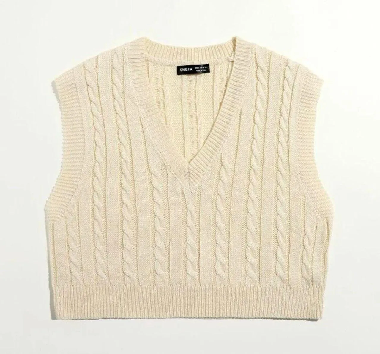 SheIn Cropped Sweater Vest - Image 4