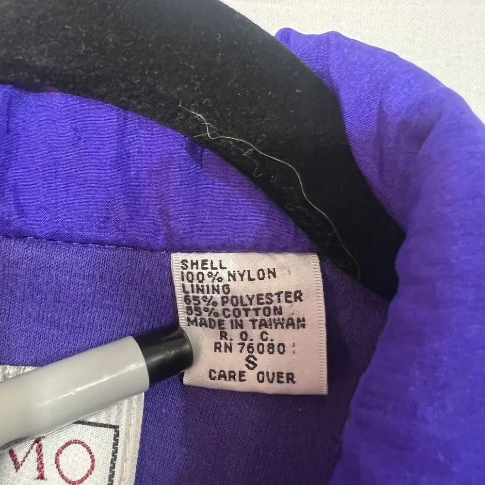 Vintage 80s Track Suit Womens Small Medium Blue‎ Jacket Ruched Pants Puffy Blue Size undefined - Image 14