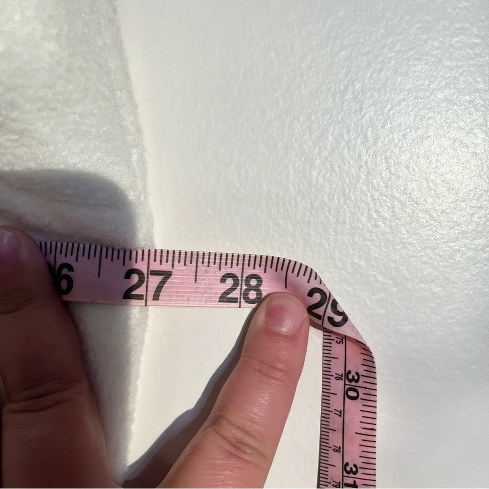 Women's White Stag Button Front Long Sleeve Embroidered Fleece Sweater Size 22W - Image 4