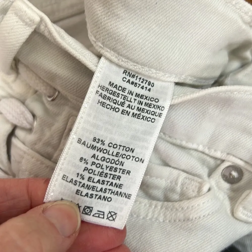 Women’s True Religion Halle lace up side white jeans size  30 - Image 8