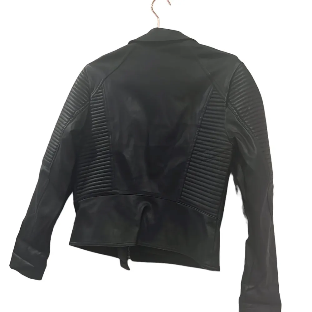 Max Studio Motorcycle Jacket with Silver Accents - Image 3