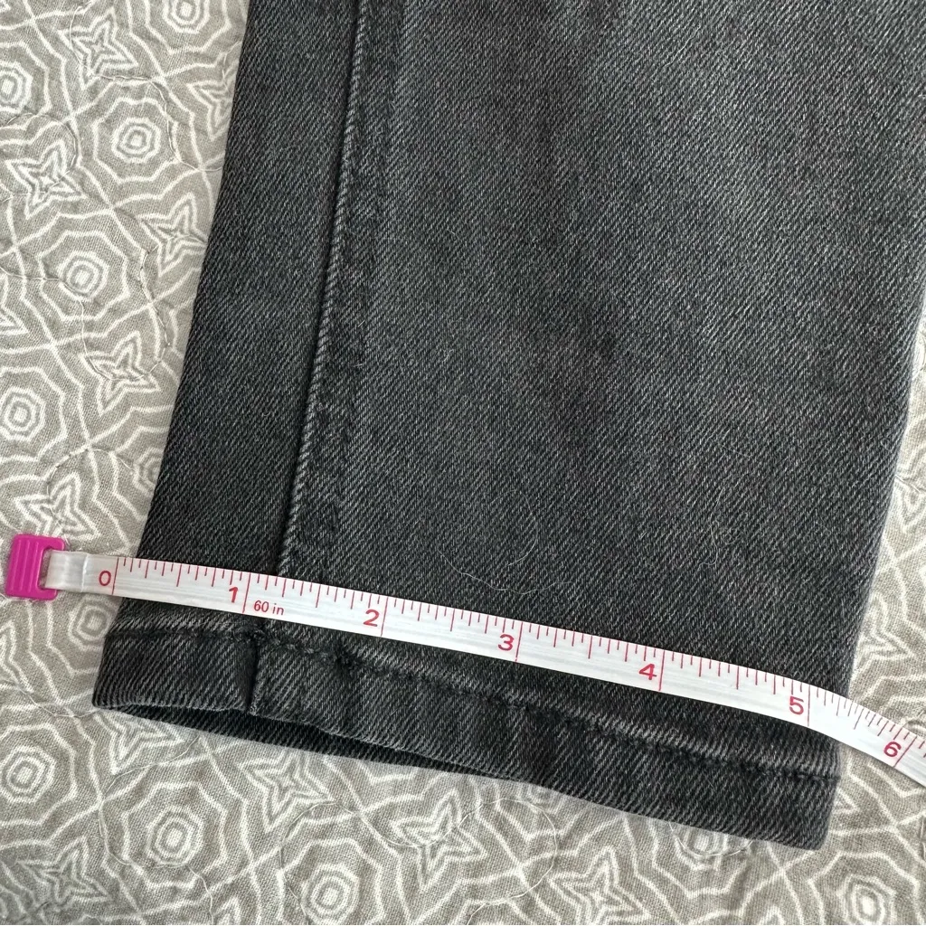 Reformation Niki Jean in Argentine Black Denim Zippers Skinny Size 26 - Image 11