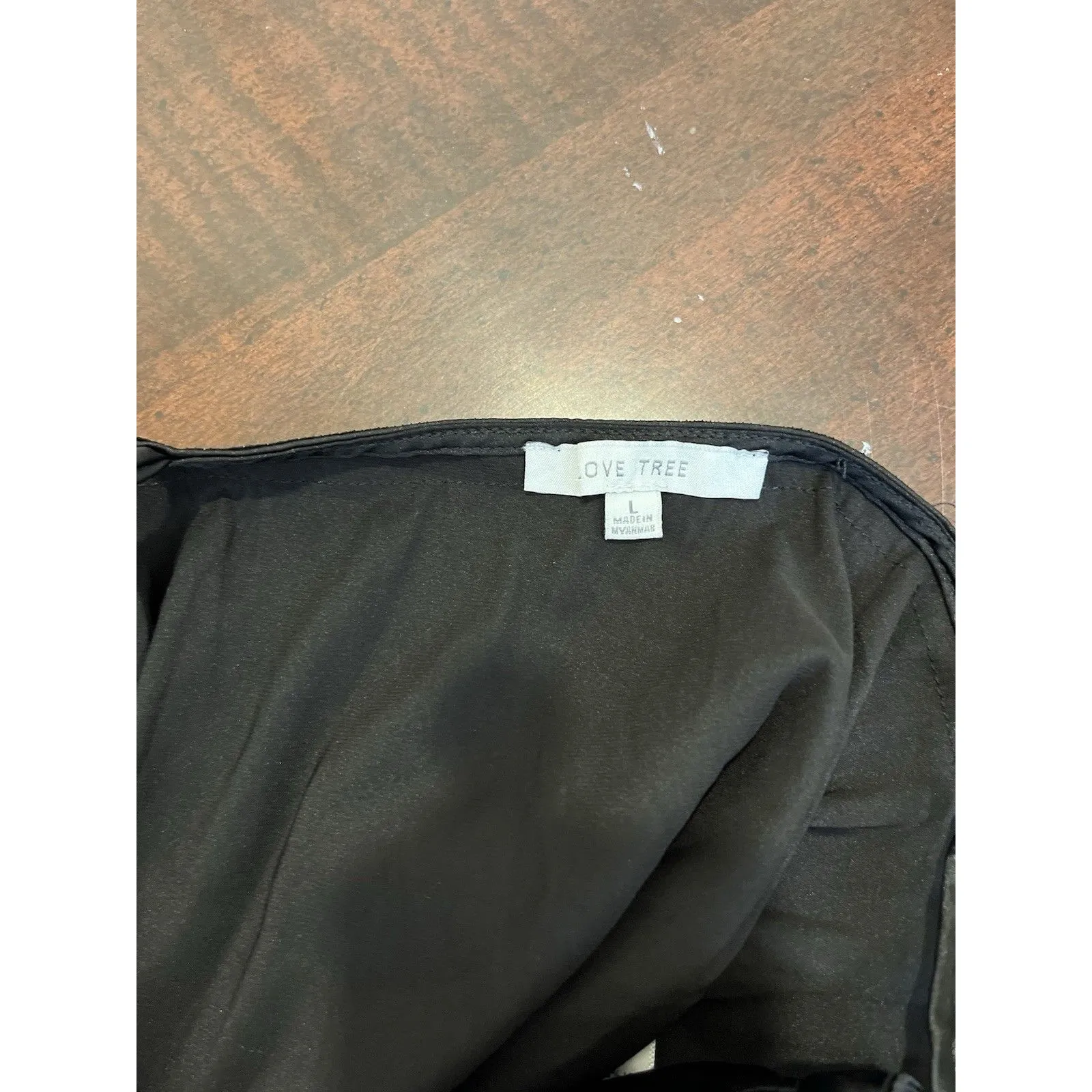 Love Tree Women’s Tank Top Large Adjustable Straps Black - Image 5