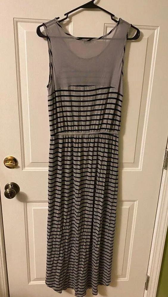 High low striped Maxi Dress XL - Image 5