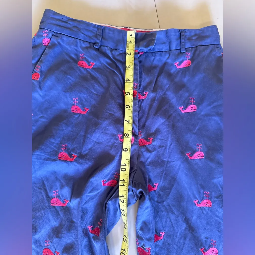 Lilly Pulitzer Whale Embroidered pants Size 4 vintage - Image 8