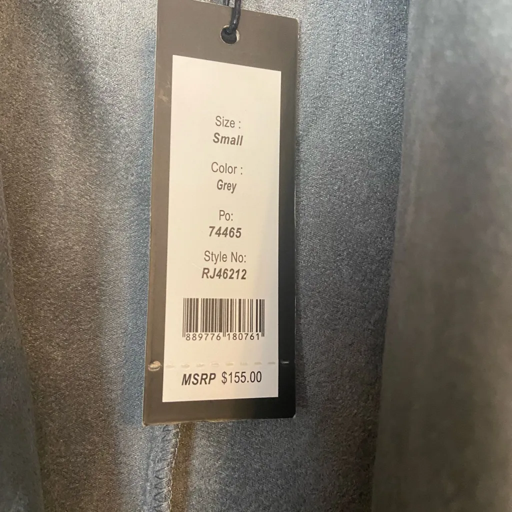 Romeo + Juliet contour gray new jacket size small faux suede - Image 4