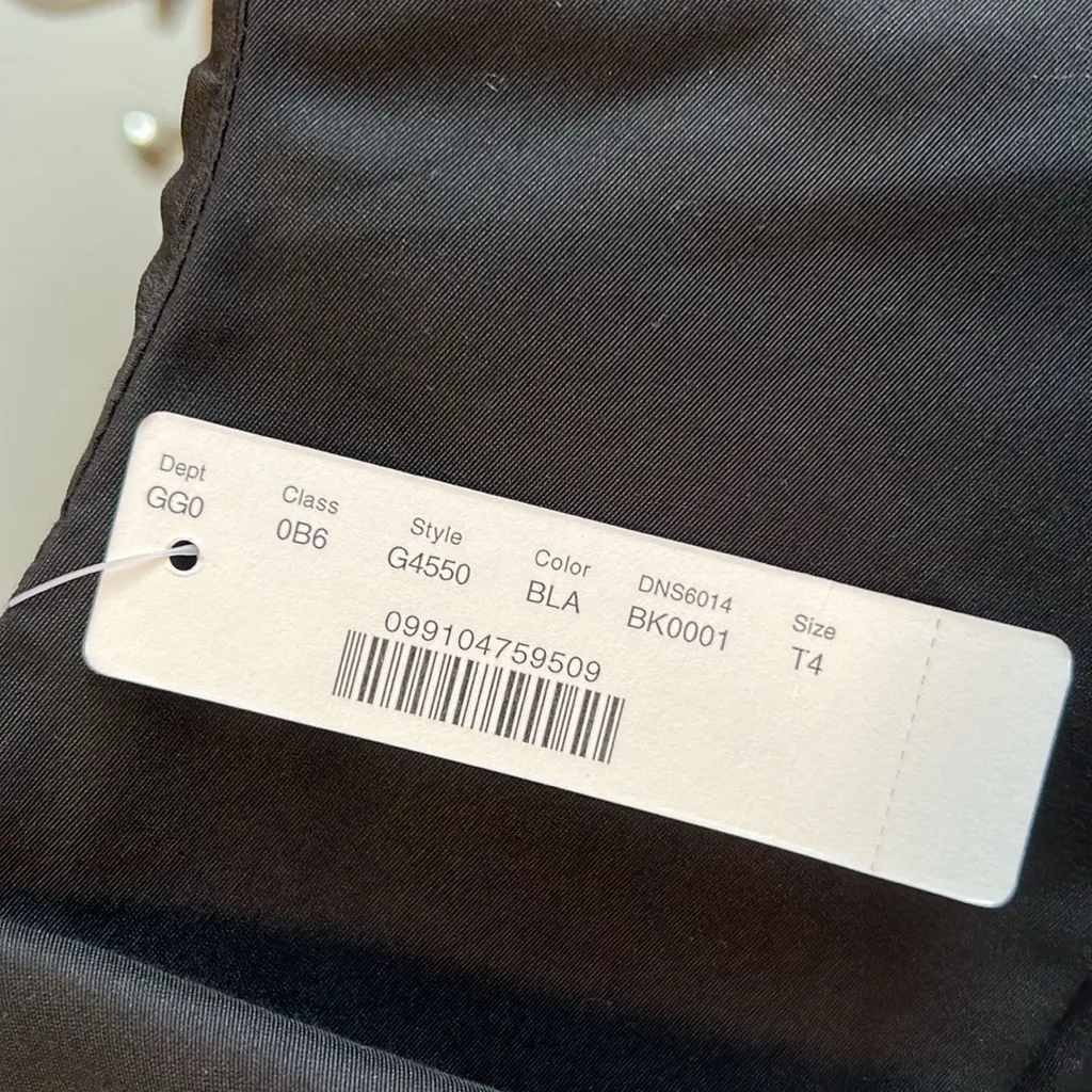 NWT J. Crew Woven Cotton Silk On Shoulder Ruffle Little Black Dress, 4T - Image 5