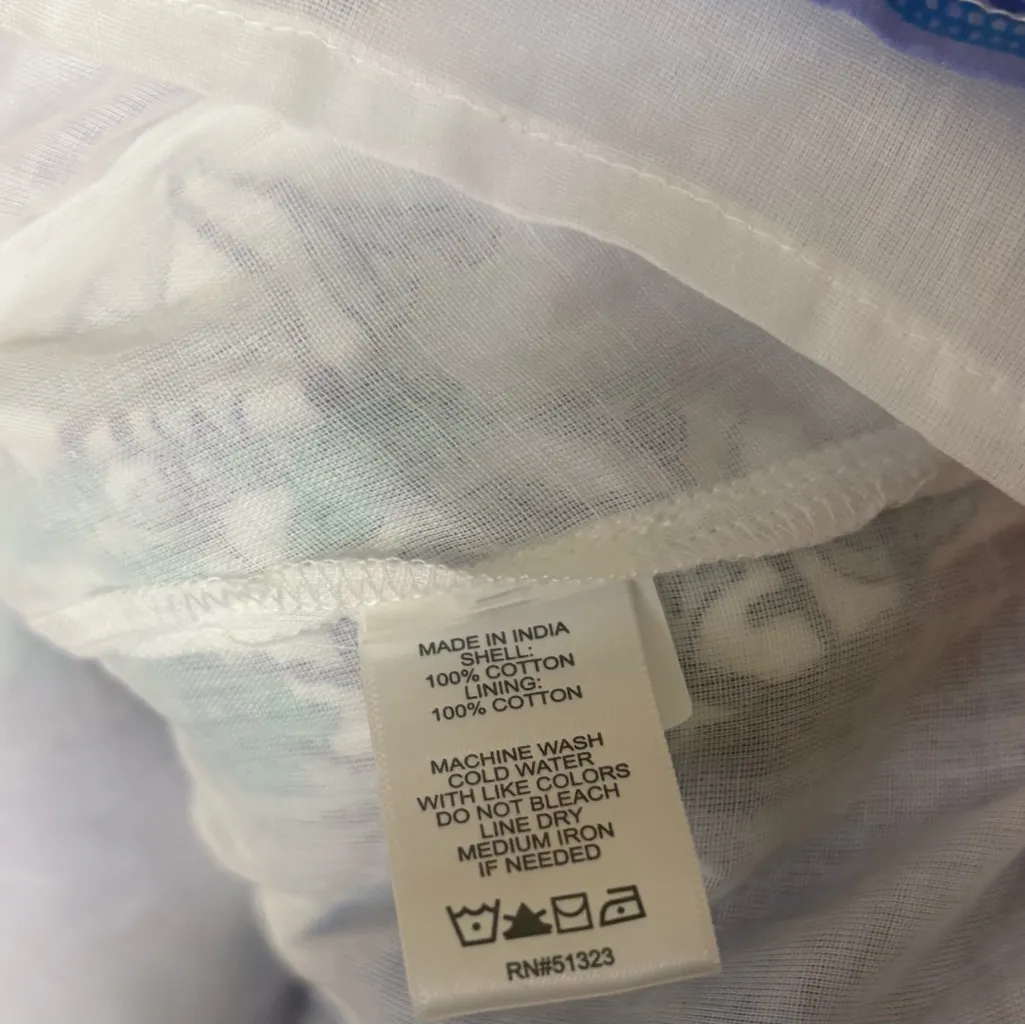 CeCe‎ White And Blue Floral Dress Size Small - Image 9