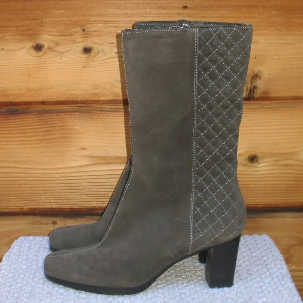 Aquatalia Mid Calf Heeled Boots - Image 3