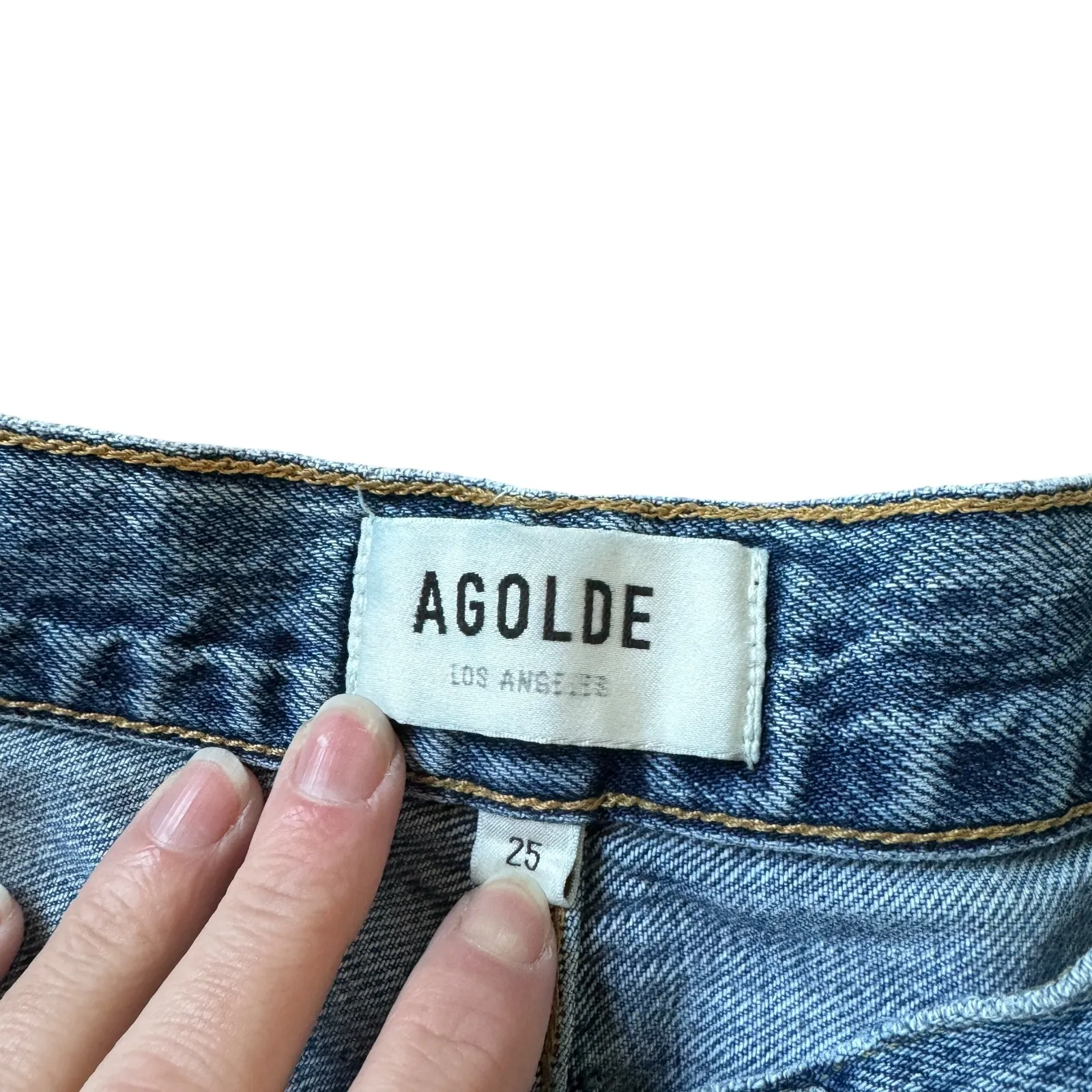 AGOLDE Riley Straight Crop Jeans Frequency - Image 5