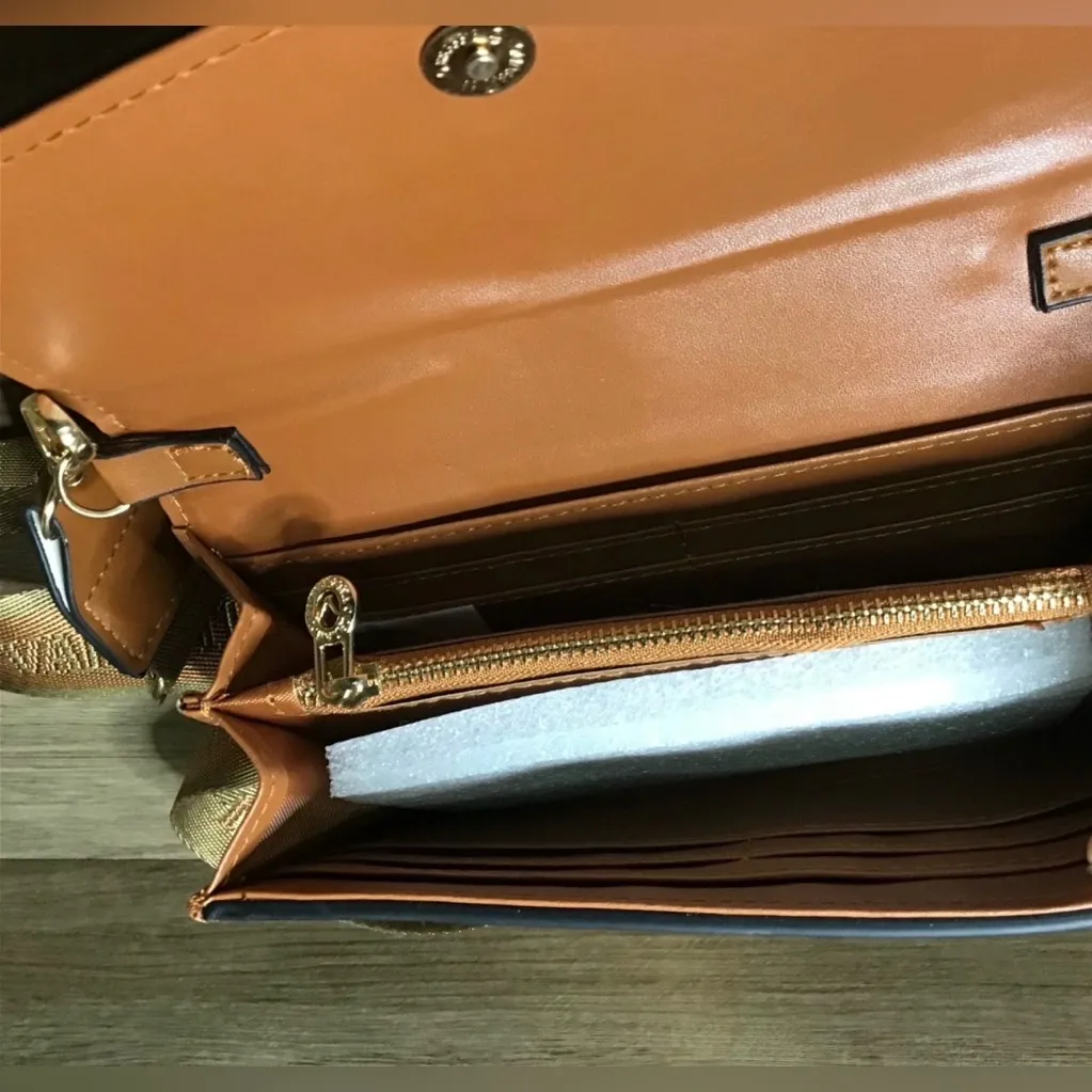 VALENTINO ORLANDI Printed Crossbody Bag Brown - Image 6