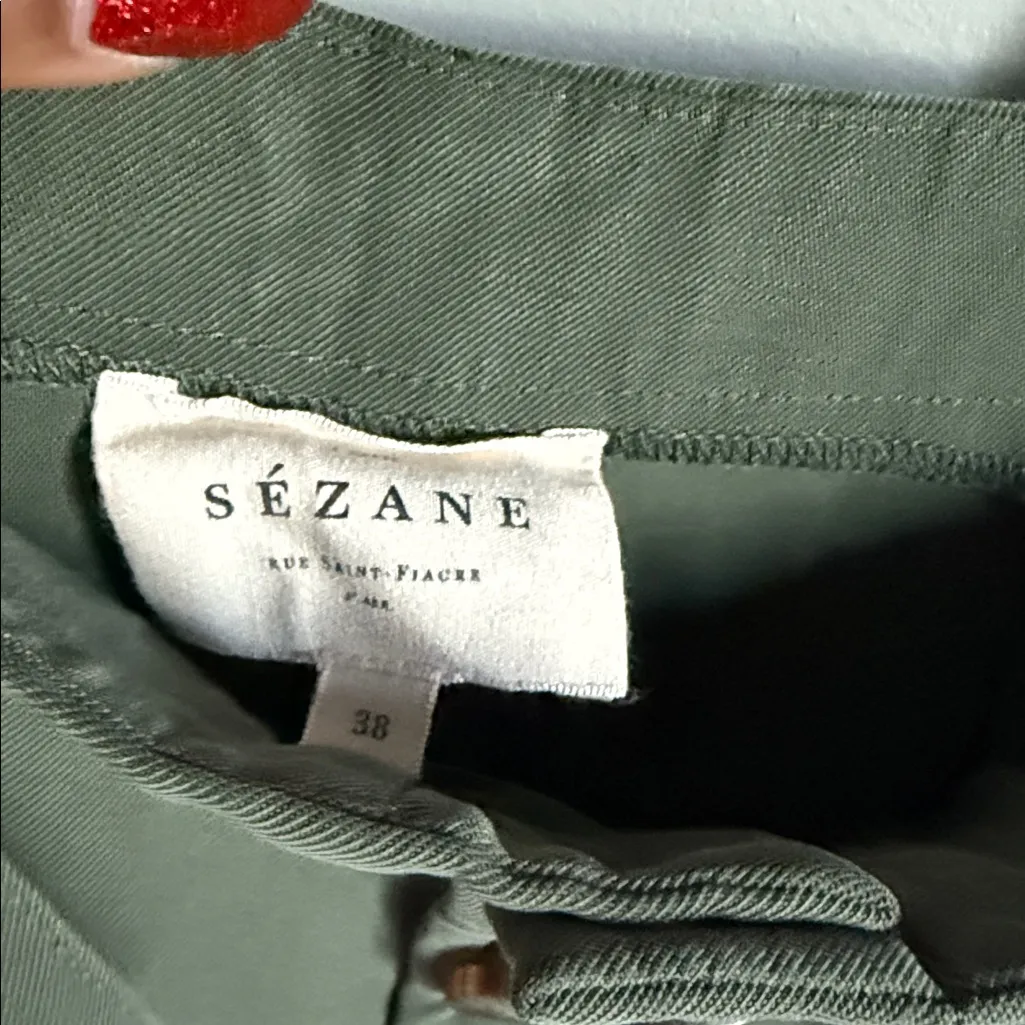 sezane  brian jumpsuit green FR38/US6 - Image 8