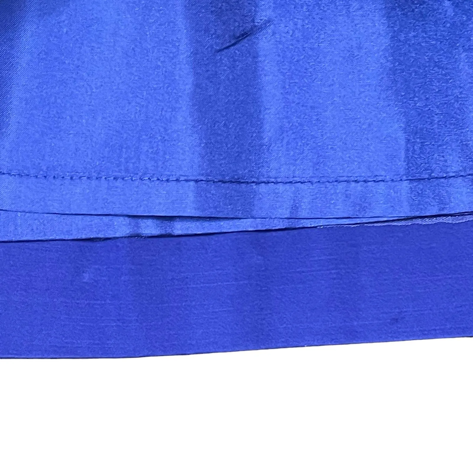 J. Crew Skirt Size 4 Blue Women Lined Cotton Stretch Blend Scalloped Waist 26X17 - Image 4