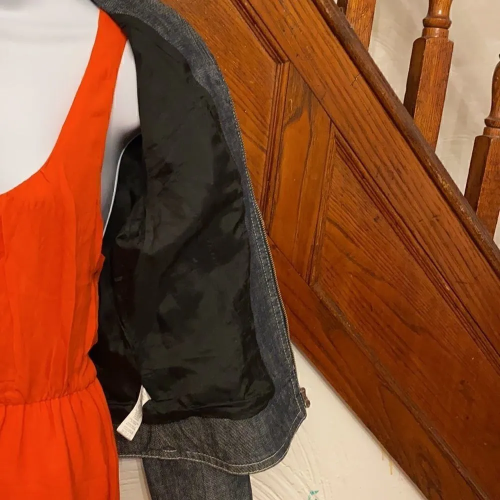 Michael Kors Jean jacket with leather trim - Image 6