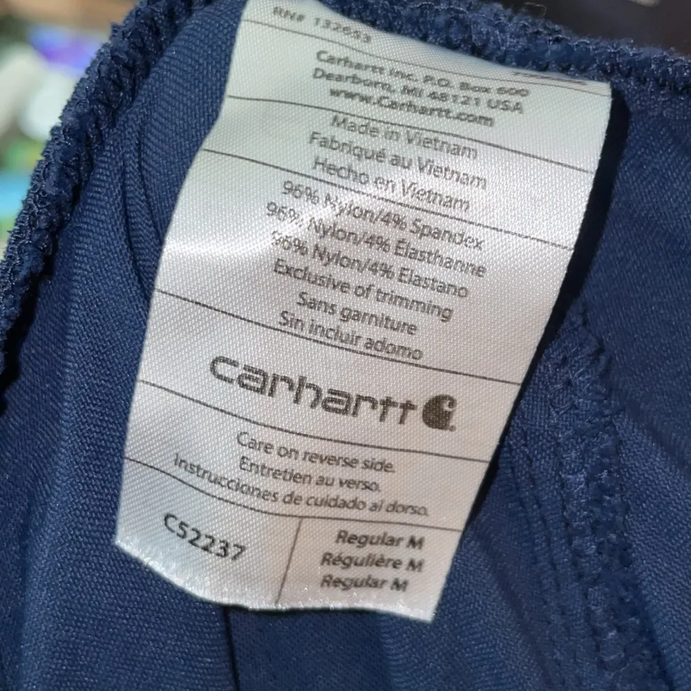 Carhartt Women's Modern Fit Tuck-In Top/Slim Leg Pant size SM/MD blue scrubs - Image 11