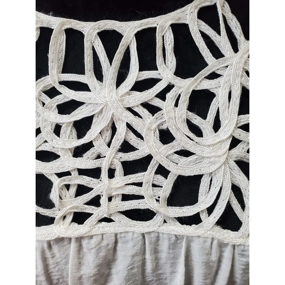 Hot & Delicious Womens White Cotton Silk Swimsuit Cover Dress Size Small - Image 5