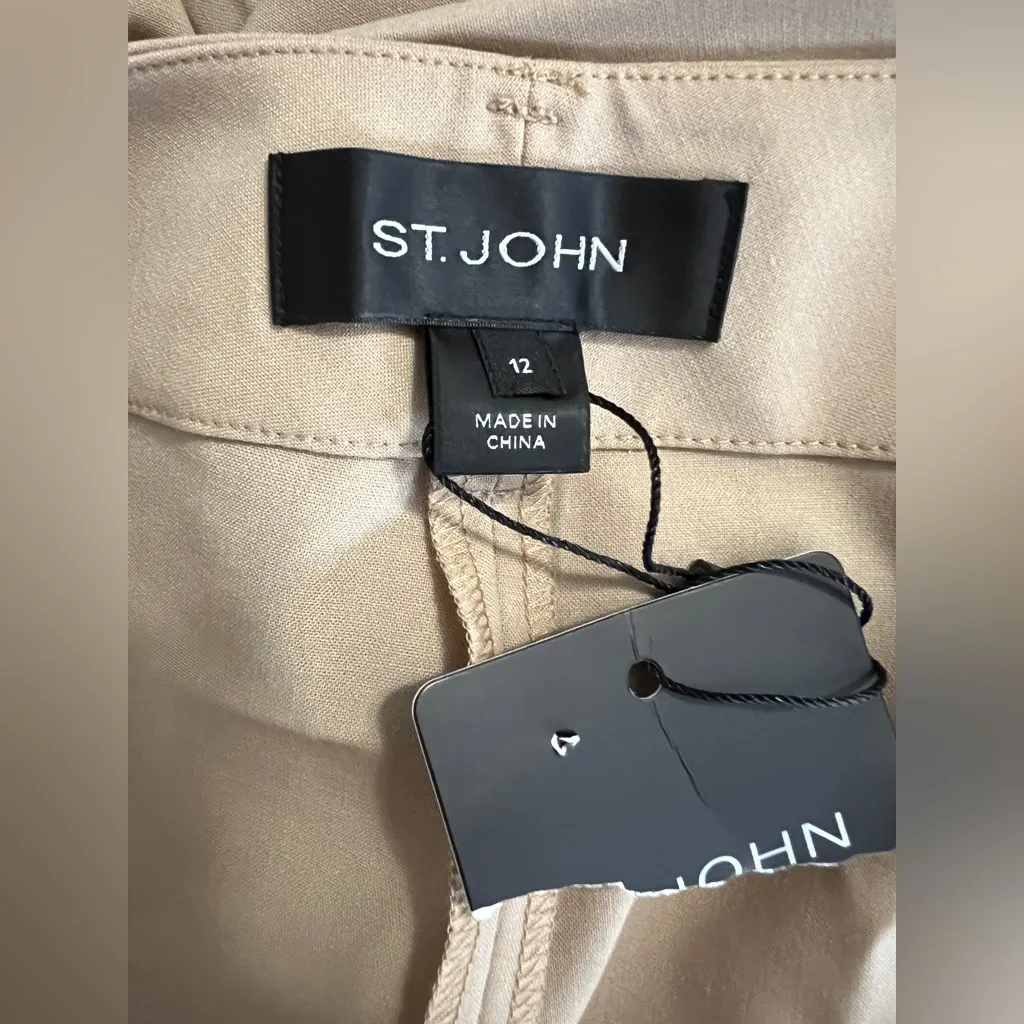 NWT St. John Tailored Wide Leg Trousers (Size 12) - Image 6