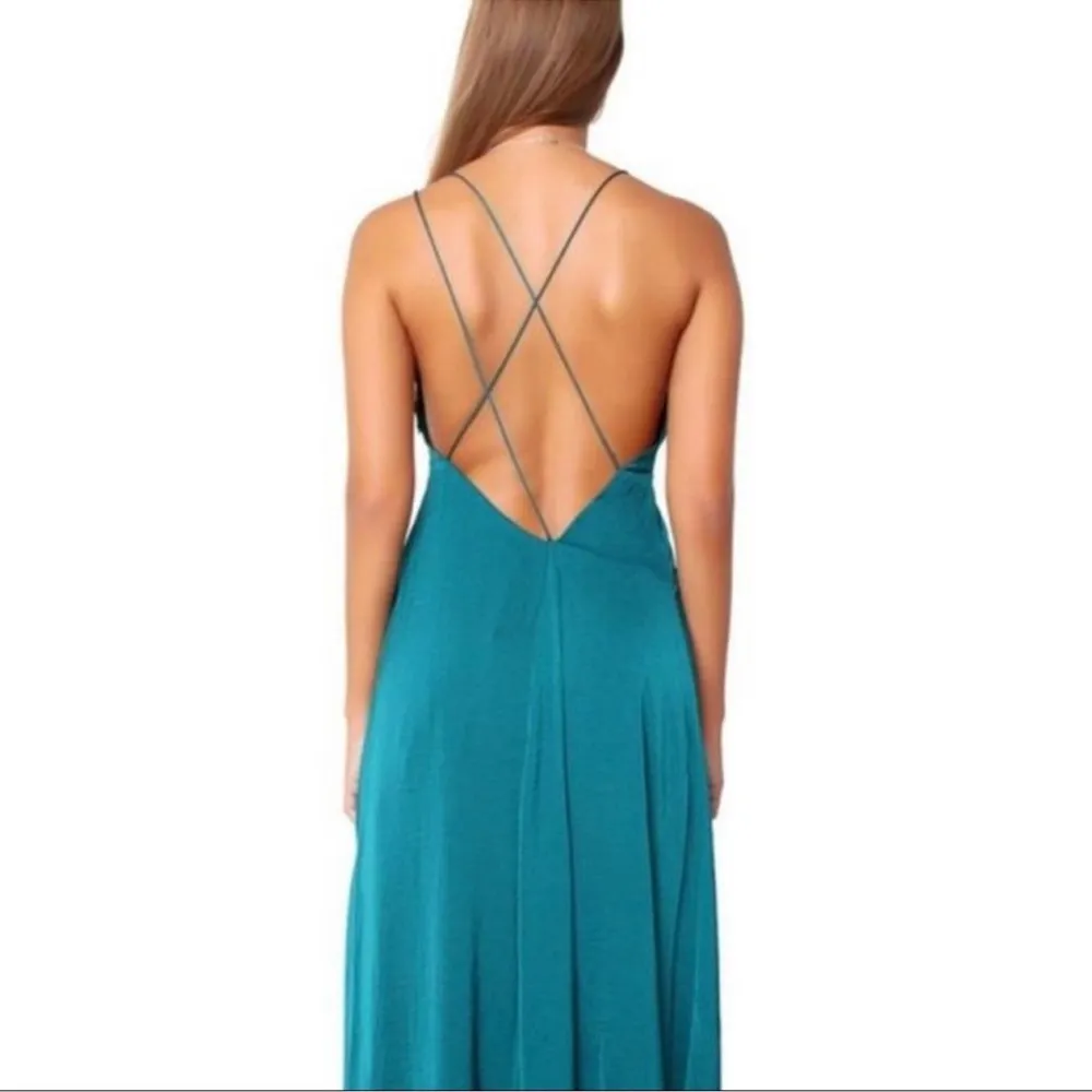 The jetset diaries maxi emerald imperial dress green size L C1 - Image 2