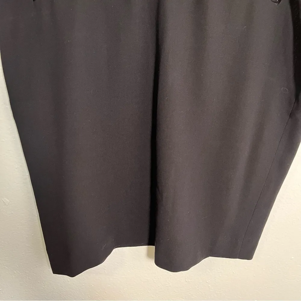 Vintage DKNY Wool Pencil Skirt Black Moto - Image 7