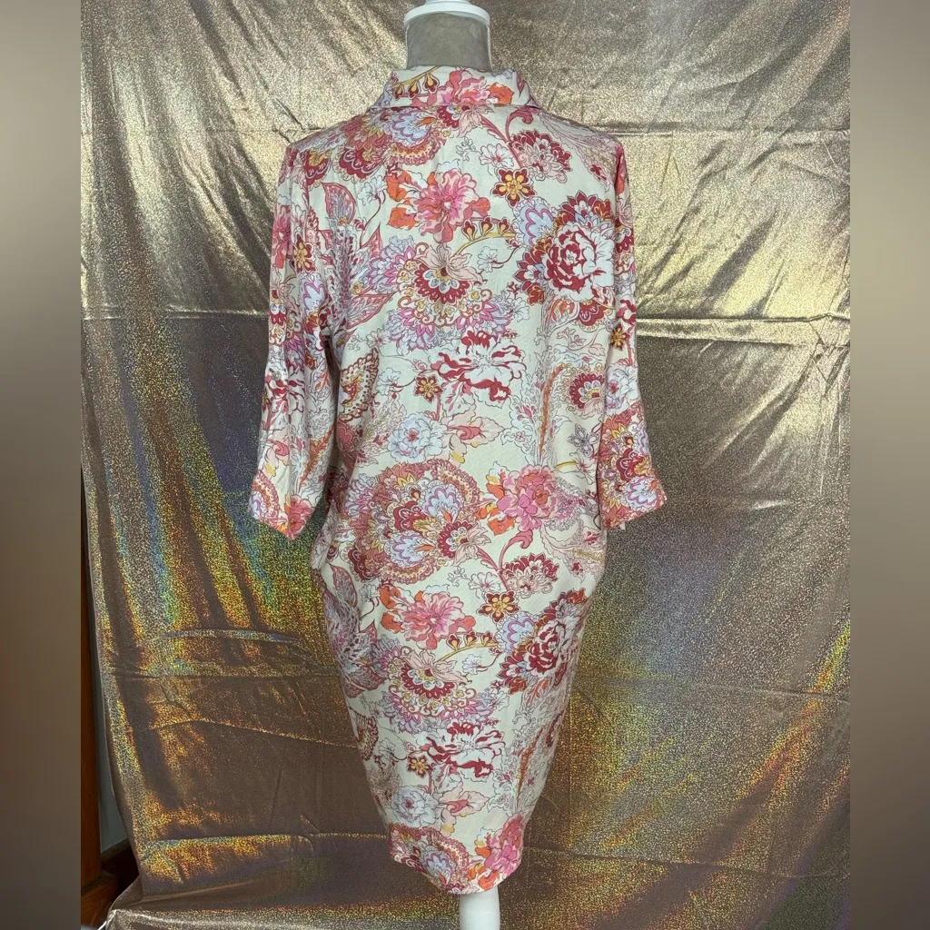 Papinelle ‘Ella’ Paisley Nightgown Pink - Image 2