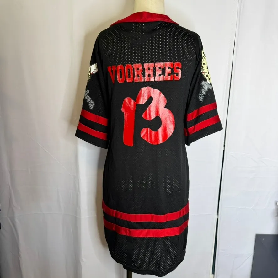Rubie’s Friday the 13th Miss Voorhees 13 Jersey Dress Black Red L Size L - Image 2