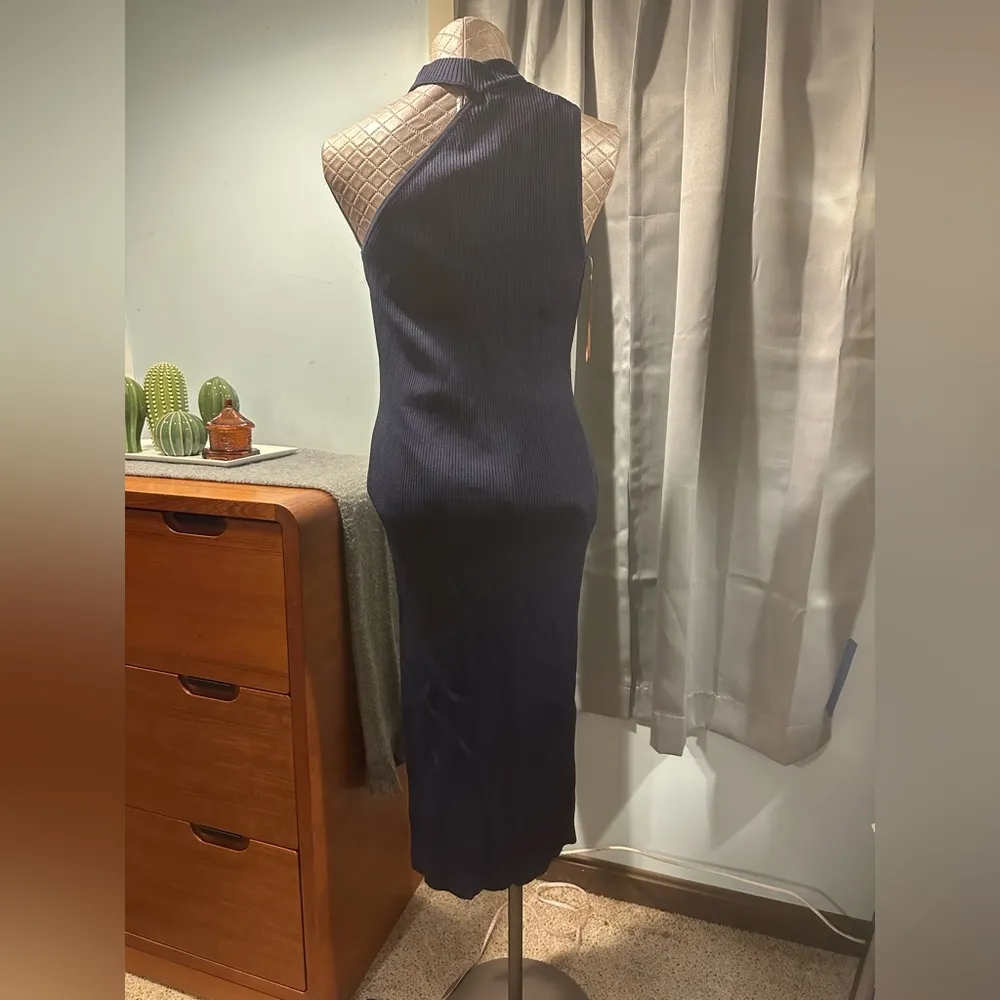 Manning Cartell Pop Sensations Knit Dress Navy Size L (US 8) $315 Blue Size L - Image 6