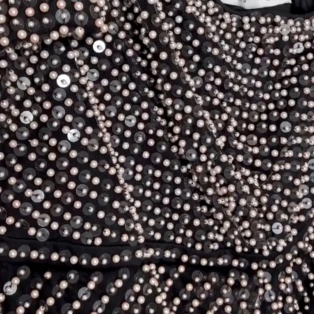 NWT MAC DUGGAL 93735 Pearl Embellished Soft Tie One Shoulder Gown Size 4 - Image 8