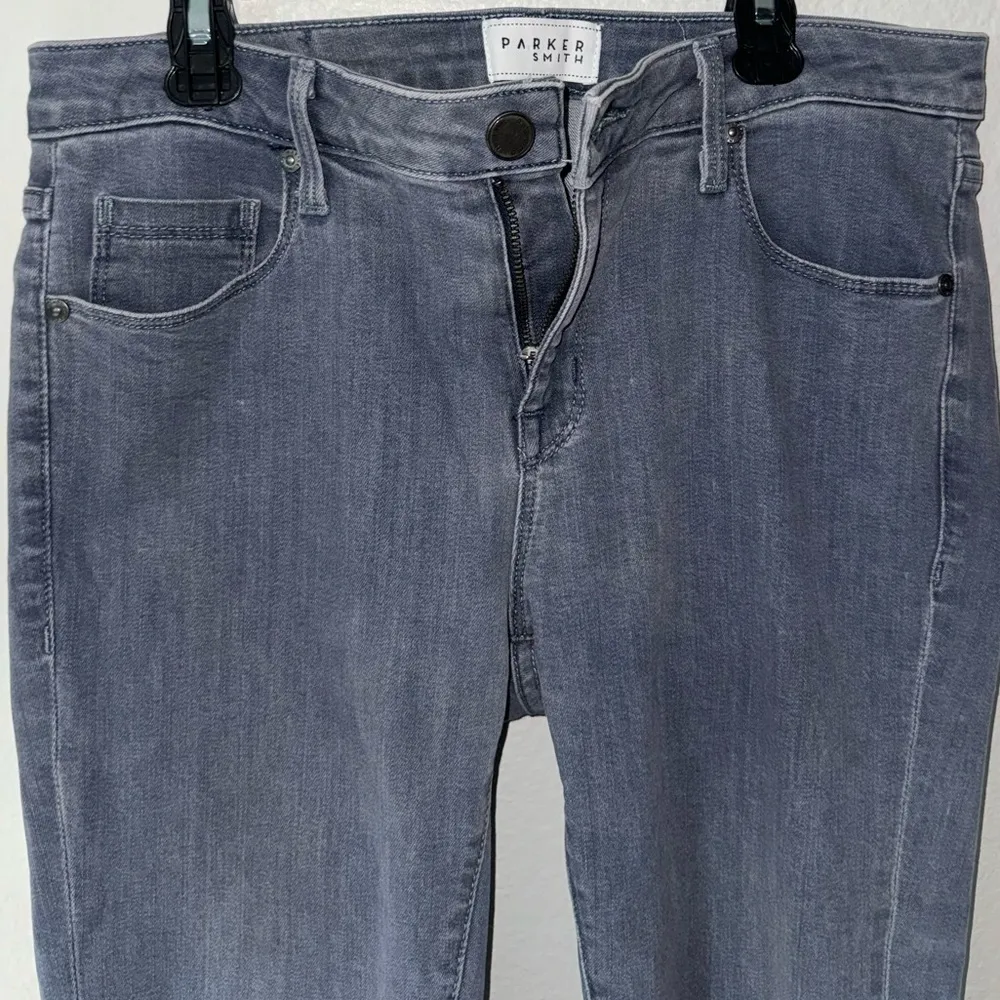 Parker Smith Size 29- Raw Step Hem Ankle Skinny Denim Jeans Gray/blue wa… - Image 6