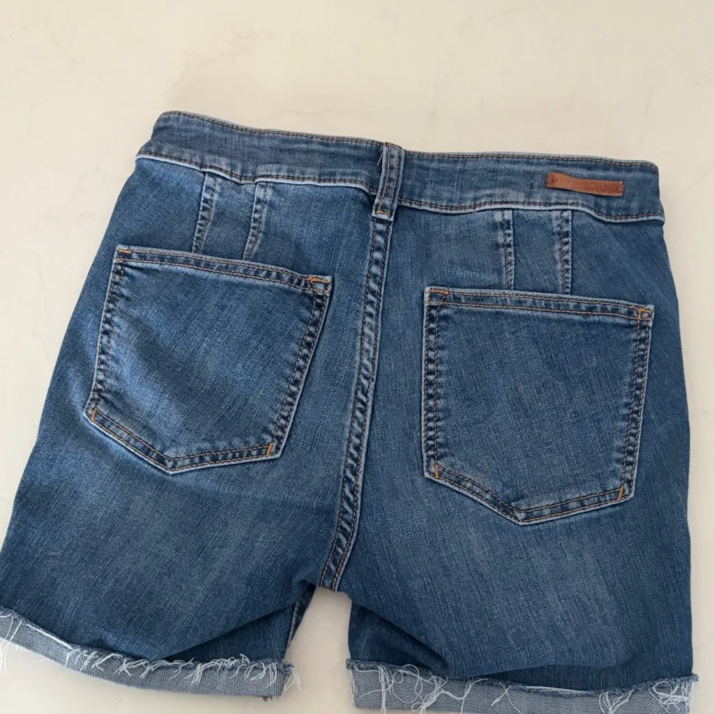 Pilcro and the Letterpress Anthropologie cut off Jean shorts size 26 - Image 5