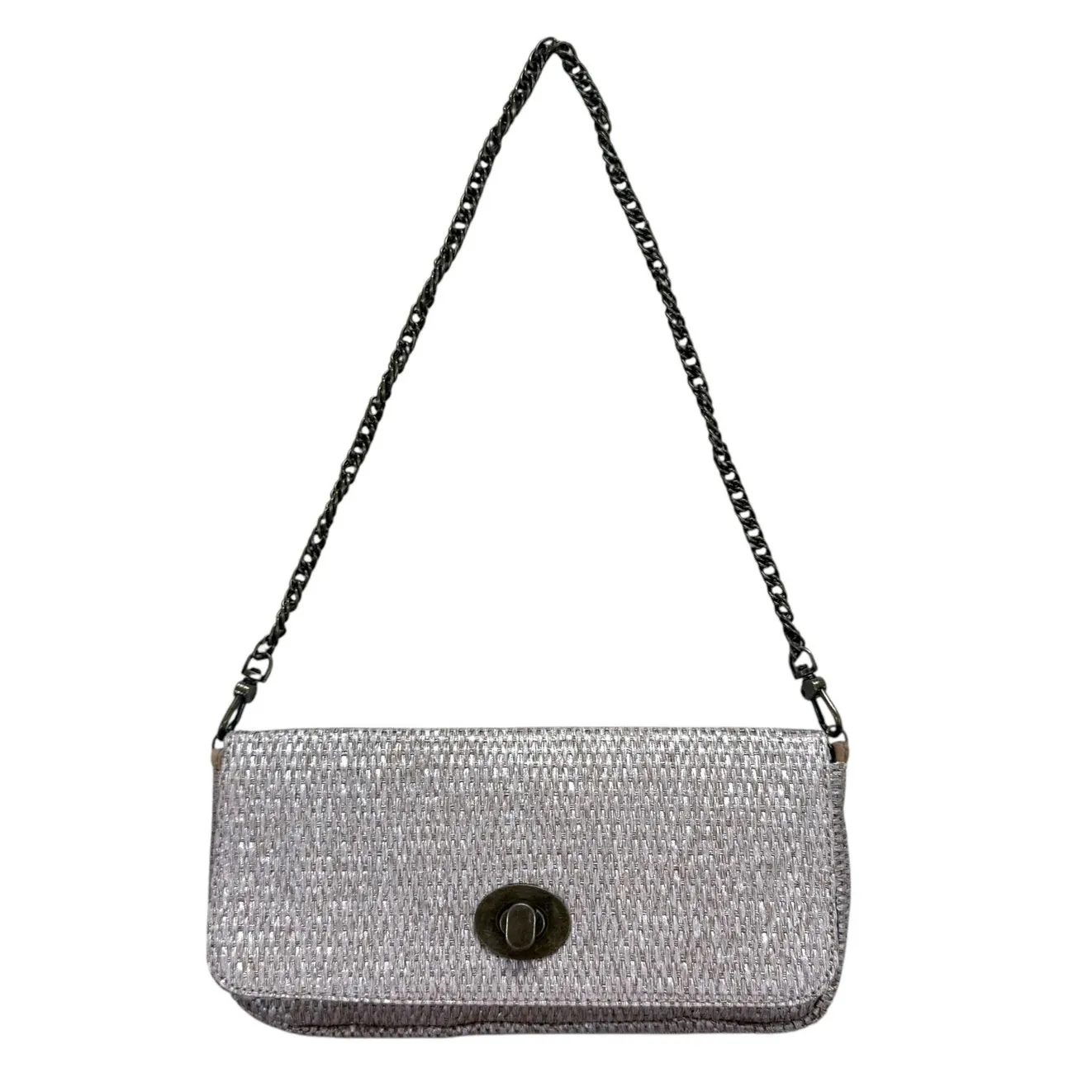 Shiraleah Natural Woven Toggle Clutch Envelope Purse Handbag Tan / Beige - Image 3