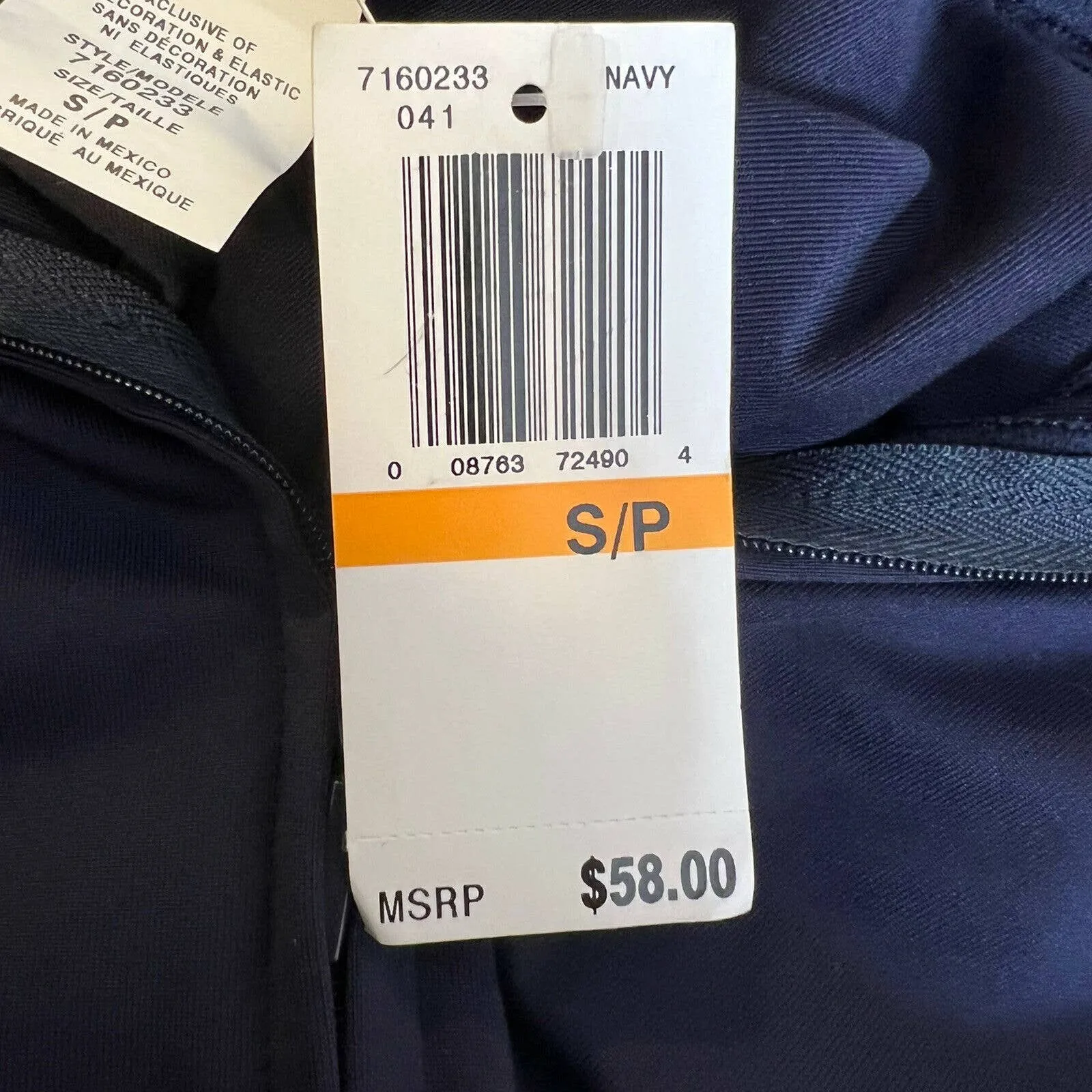 Speedo‎ Zip Front Long Sleeve Navy Jacket Size Small New - Image 6