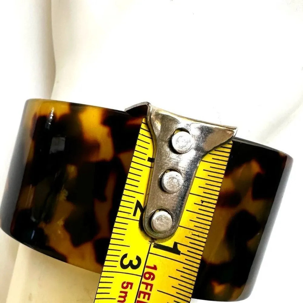 Nine West leopard open cuff bracelet - Image 6