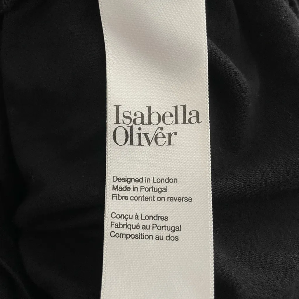 Isabella Oliver The Essentials Maternity Scoop Top Shirt Black Women’s Size 1 - Image 4