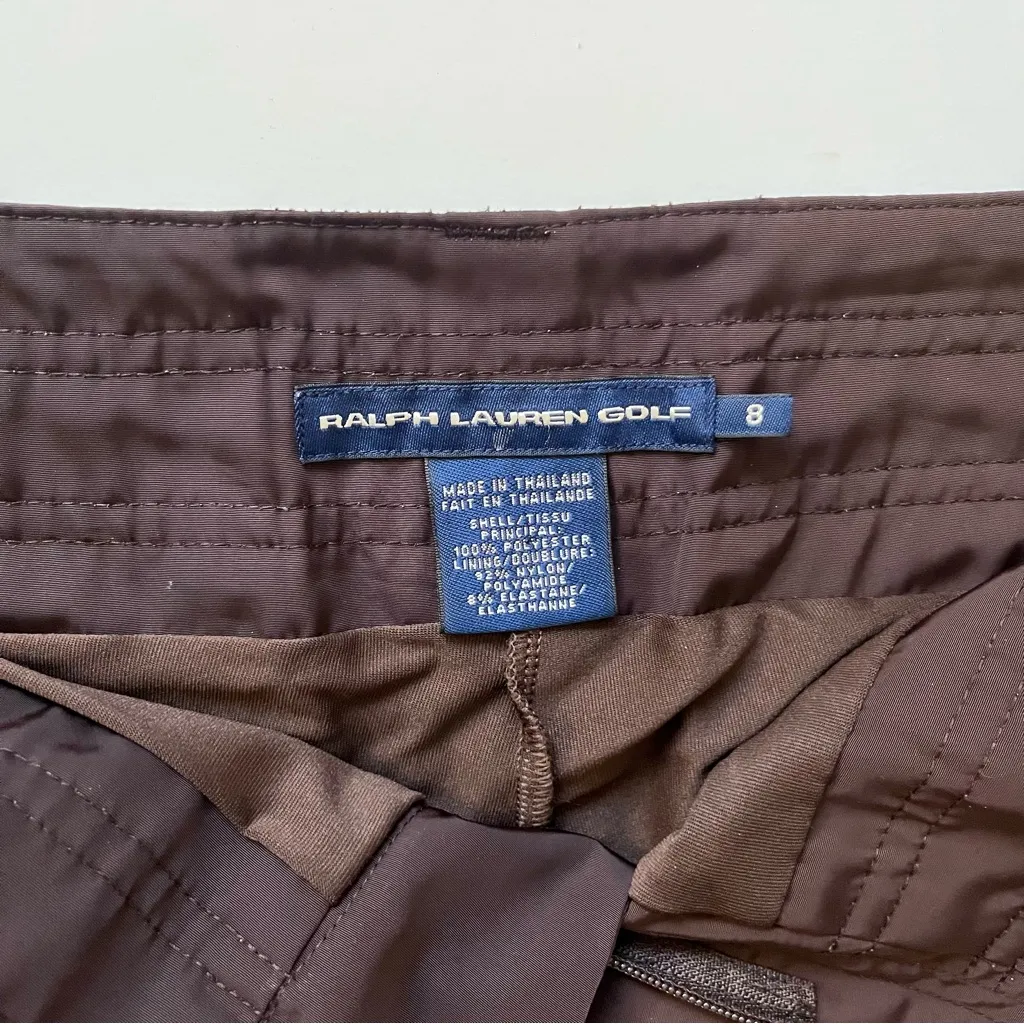 Ralph Lauren Women’s Performance Golf Skort Size 8 Brown Activewear - Image 6
