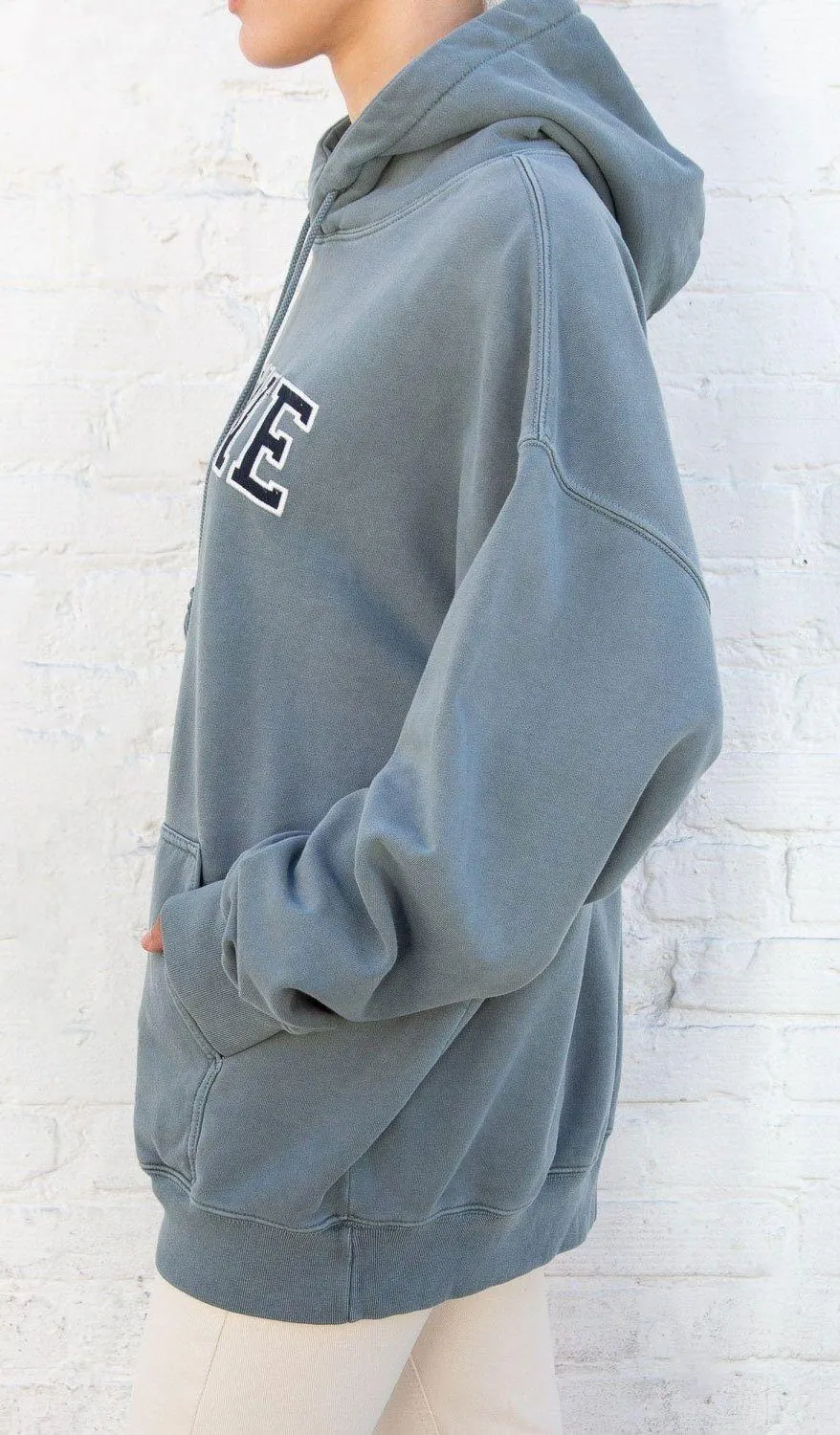 Brandy Melville Sage Green Christy Maine Hoodie - Image 2