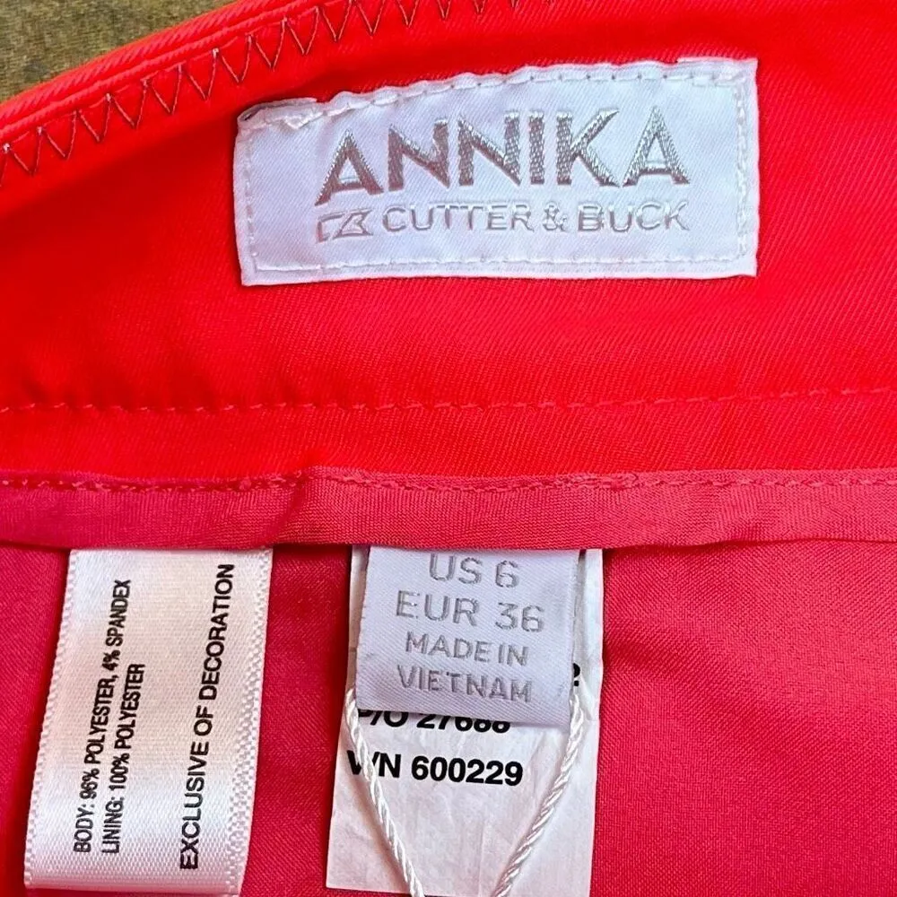 New! NWT Annika Cutter & Buck Neon Pink Shorts 6 - Image 5
