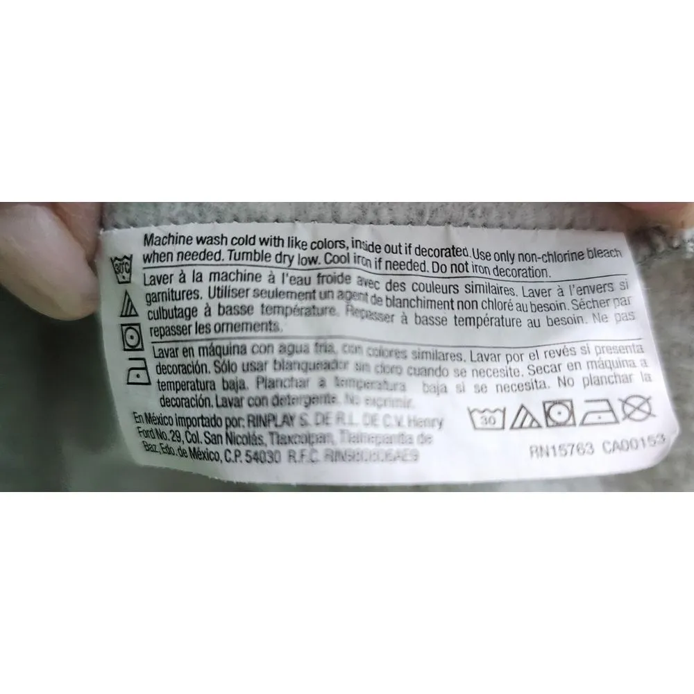 Champion Classic Logo Gray Crewneck Sweatshirt Athletic Casual Loungewear Size M Blue Size M - Image 5