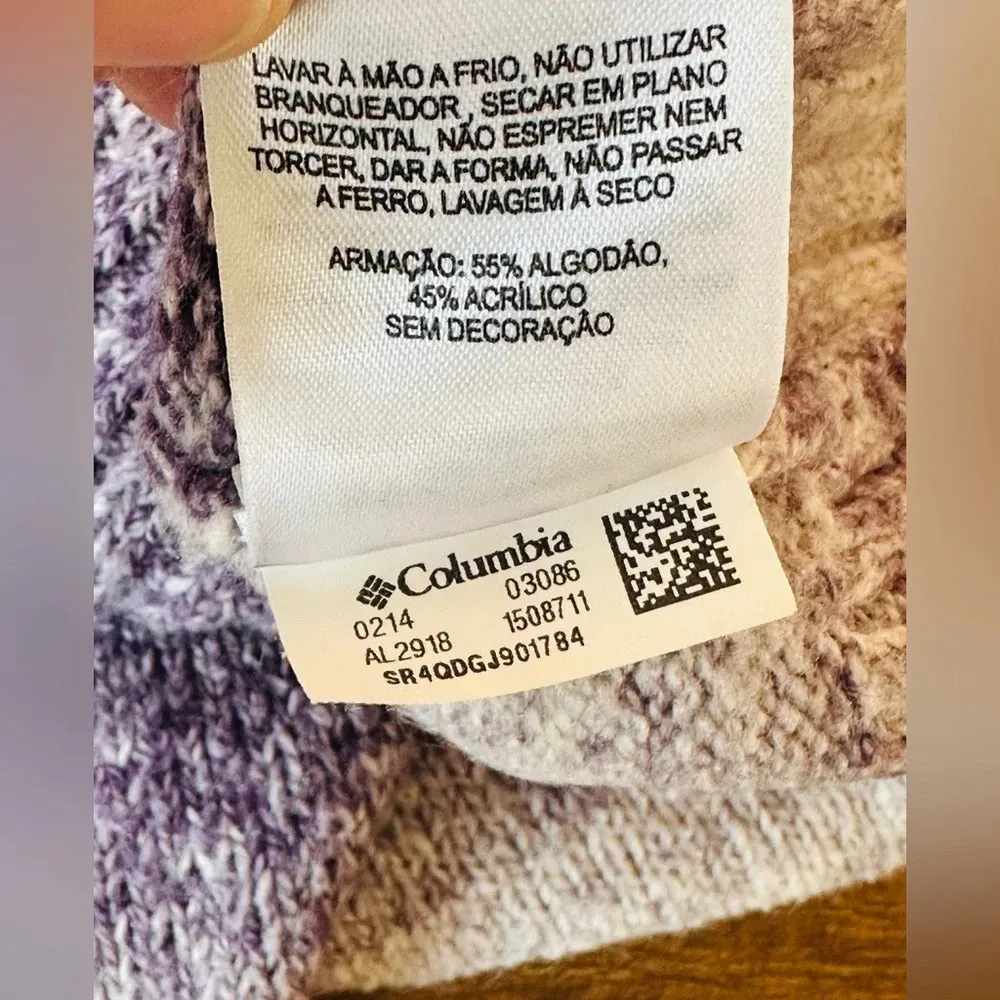 Columbia Turtleneck Sweater Purple Gradient - Size XS - Image 8
