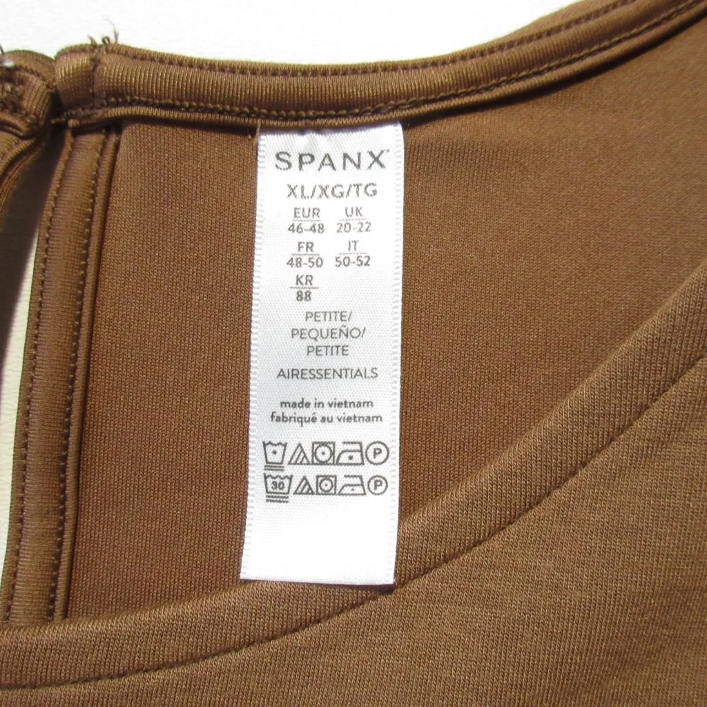 NWT Spanx 50282Q AirEssentials Jumpsuit in Cocoa Aireluxe Knit XL Petite - Image 4