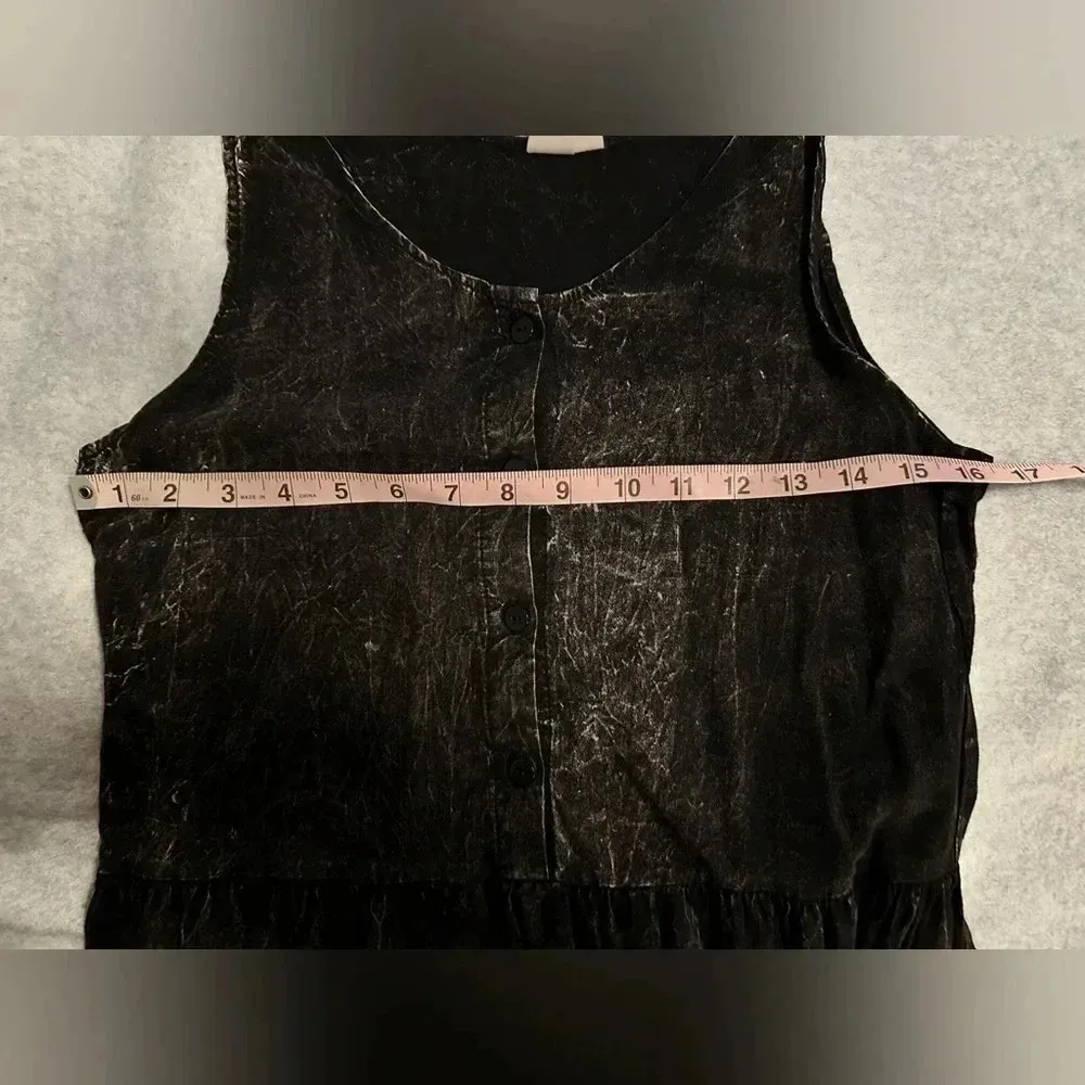 Urban Outfitters Urban Renewal black distressed sleeveless dress size M - Image 7