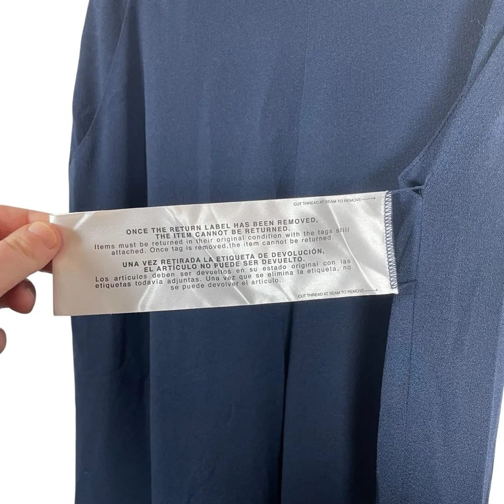 NWT Dress the Population Andreas Wide Leg Trousers in Navy Size M - Image 8