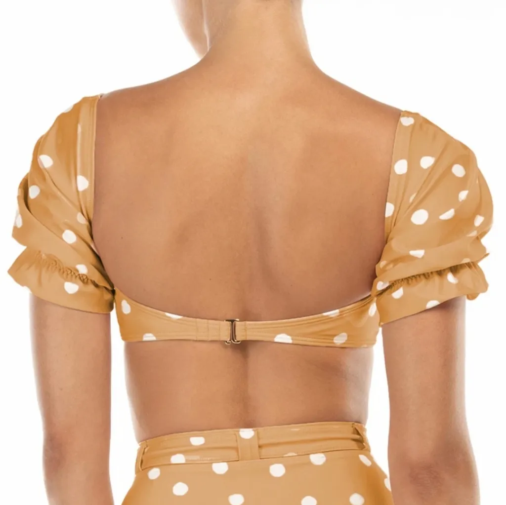 {Peony} Brand New Puff Bandeau Bikini Top - Image 2