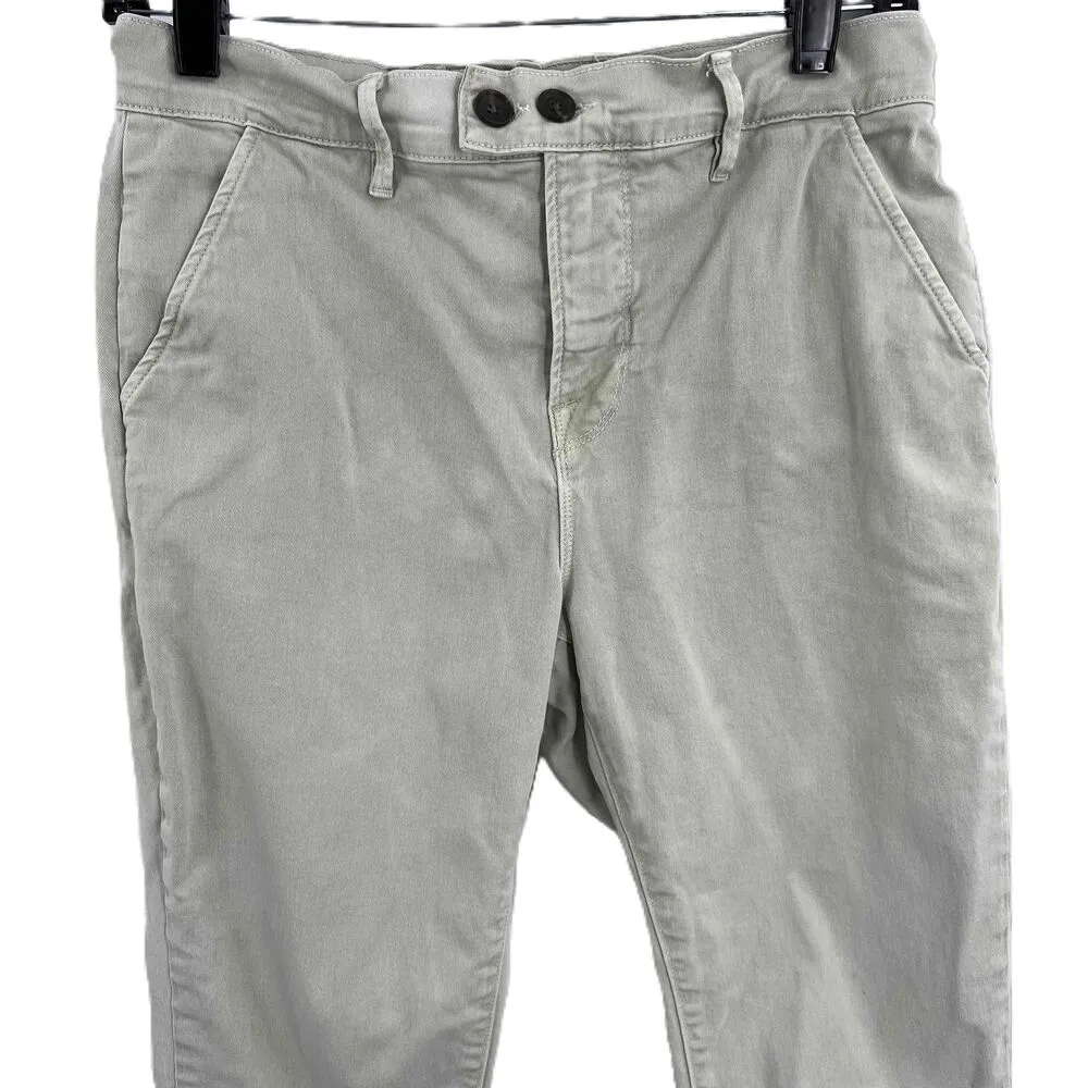 Frame Light Grey Le Beau Straight Leg Khaki Chinos Womens 29" Waist - Image 2