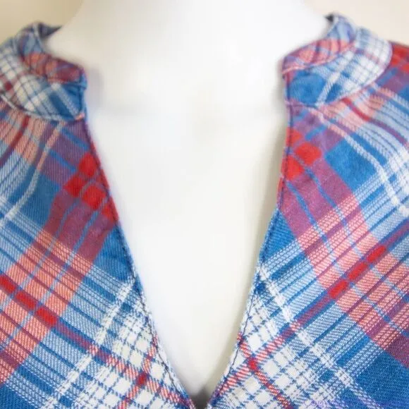 Madewell Indigo-Dyed Popover Shirt in‎ Casey Plaid, size M - Image 14