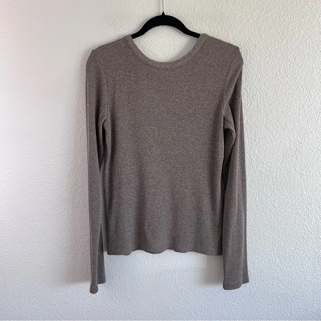 AGOLDE Women’s Maya Rib Scoop-Neck Long Sleeve T-Shirt - Image 7