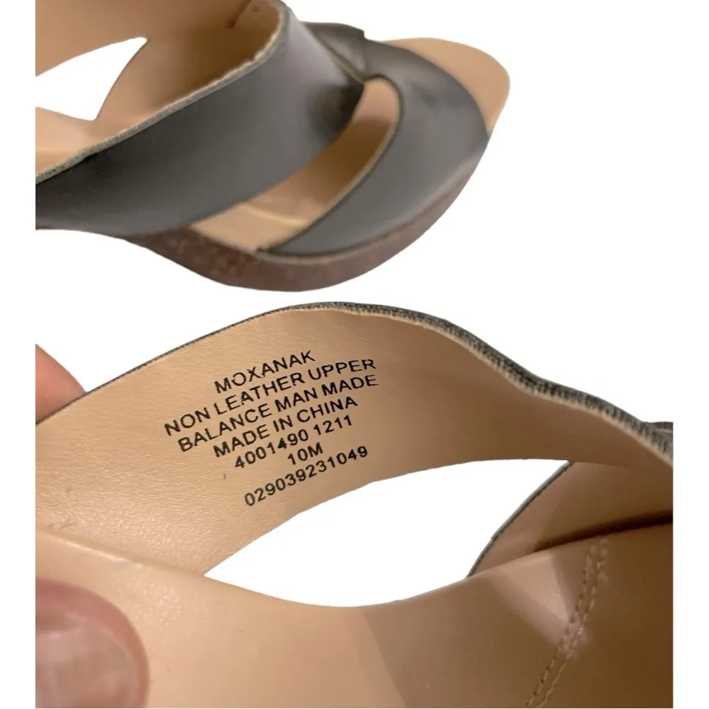 Mootsie‎ Tootsies Black Moxanak Criss Cross Straps Heeled Mules - Image 12