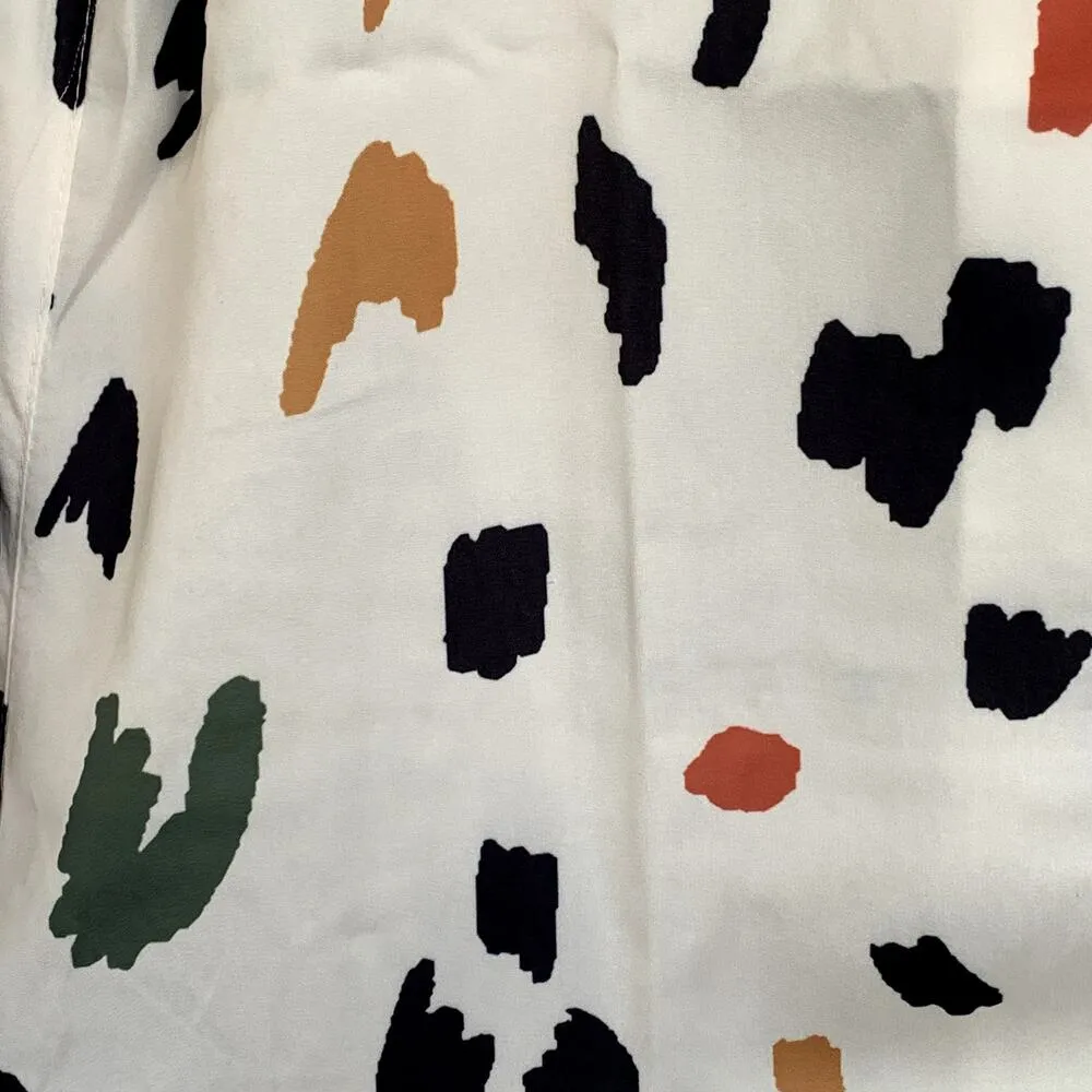 NWT Revolve x Plush Silky Abstract Printed Pajama Set in Cream - Image 7